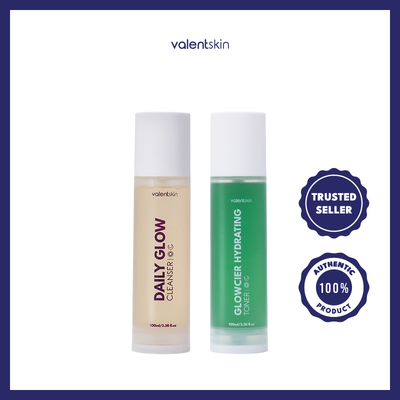 Double Glow Set - Daily Glow Cleanser + Glowcier Hydrating Toner