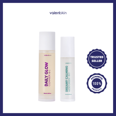 Glow & Calm Set - Valent Skin Daily Glow Cleanser + Valent Skin Dreamy Calming Moisturiser